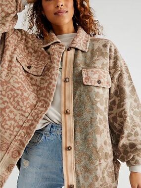 Free People Printed Ruby Shacket